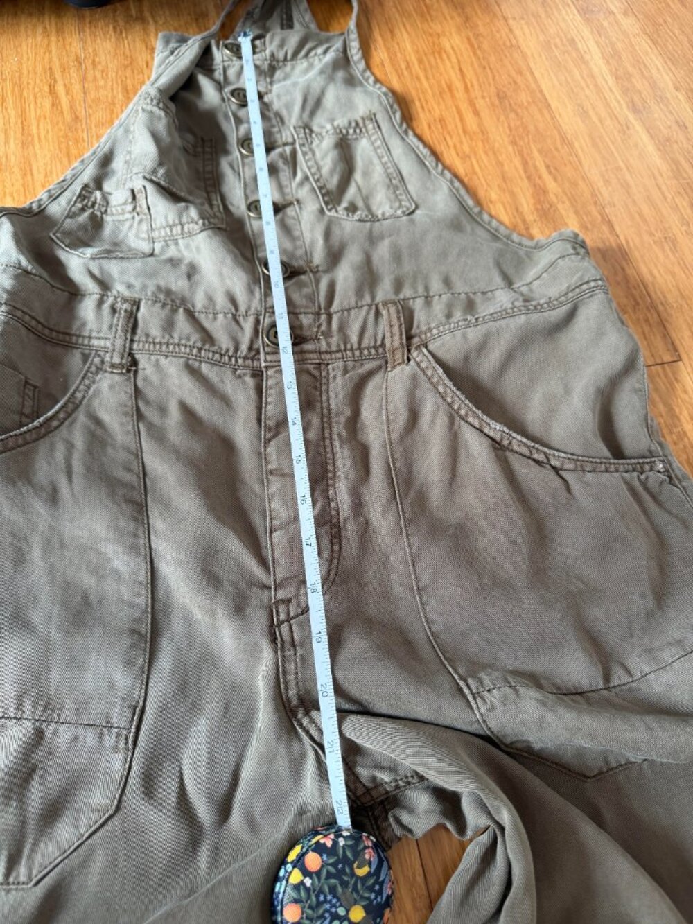 Anthropologie PIlcro Olive Green Painters Overalls Size 30 - Picture 14 of 15